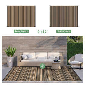 GENIMO Outdoor Rug easy-clean foldable design simplifies cleanup after outdoor activities.