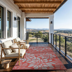 GENIMO stain-resistant rug stays clean and ready for outdoor events.