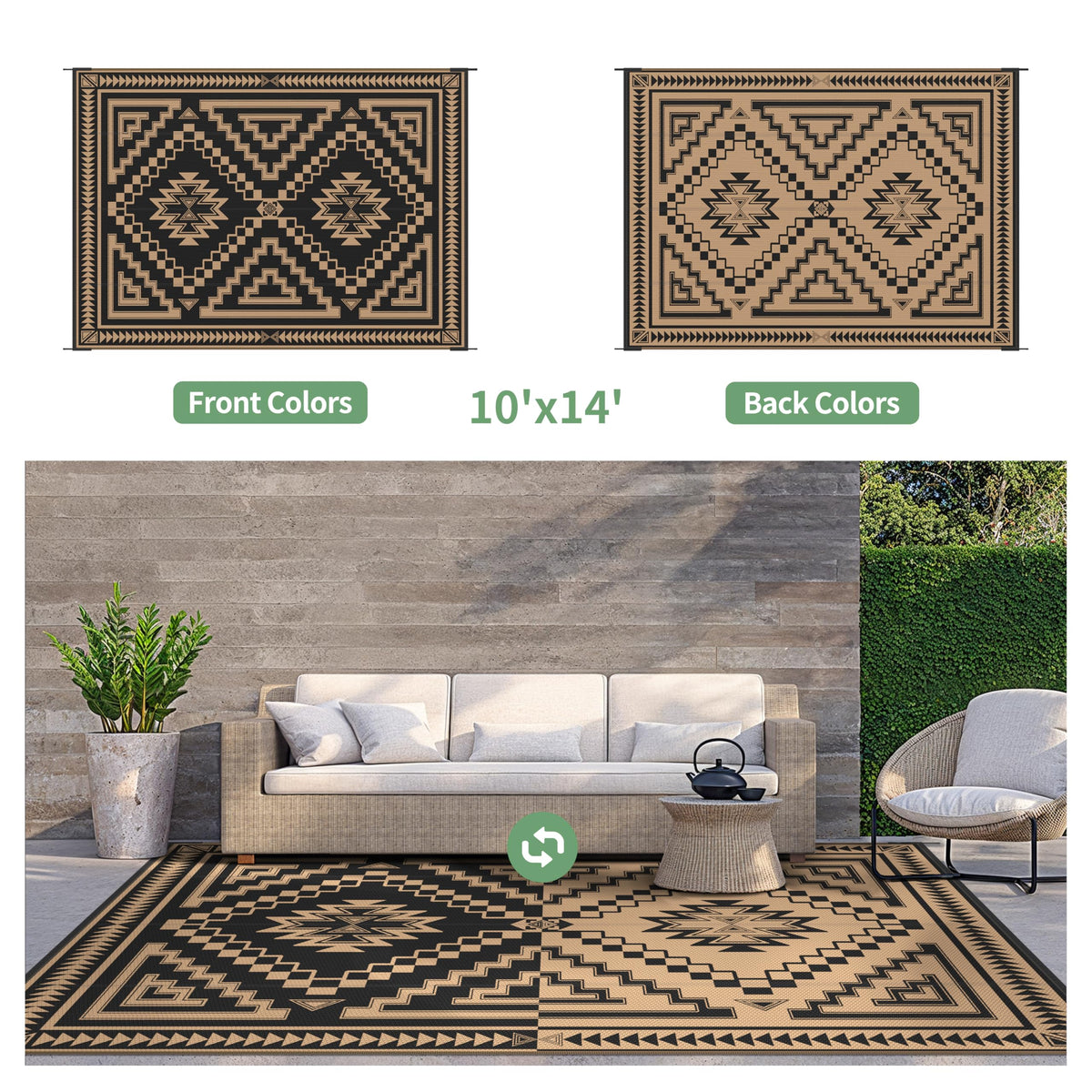 GENIMO rug is lightweight and easy to wipe clean after spills.