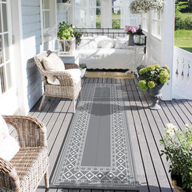 GENIMO foldable 2.5x8 rug folds flat for easy transport and storage