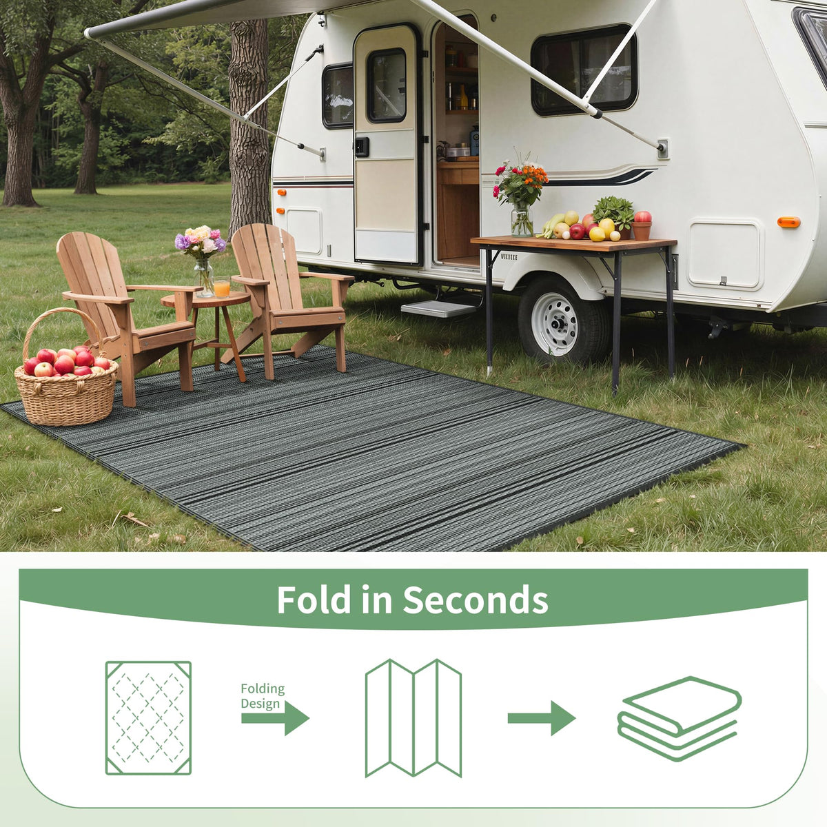 GENIMO outdoor rug multi size all weather for various spaces