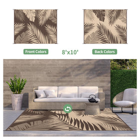 GENIMO palm leaf pattern adds nature-inspired style to deck or balcony