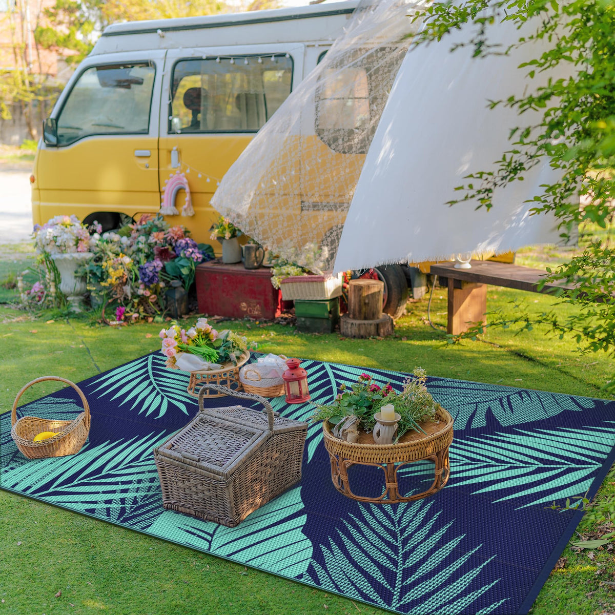 GENIMO polypropylene outdoor rug designed for durable outdoor use