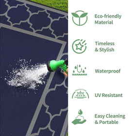 GENIMO portable rug is lightweight and travels well for camping