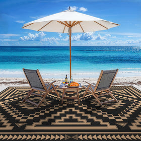 GENIMO outdoor rug ideal for RV camping and travel use.