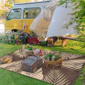 GENIMO rug folds compactly for RV camping and travel.