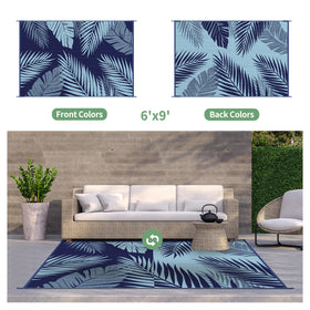 GENIMO outdoor rug waterproof and easy to clean for spills and sand.