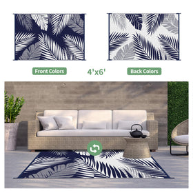 GENIMO outdoor rug waterproof and easy to clean for quick outdoor cleanup