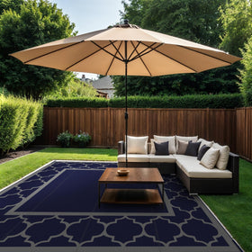 GENIMO waterproof rug dries quickly after rain on deck or beach