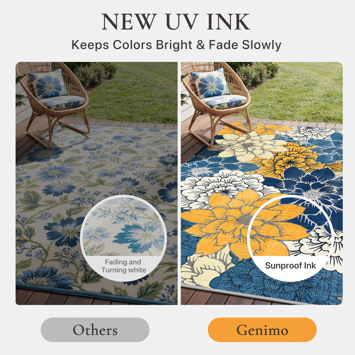 GENIMO quick-dry middle layer minimizes drying time after washing.