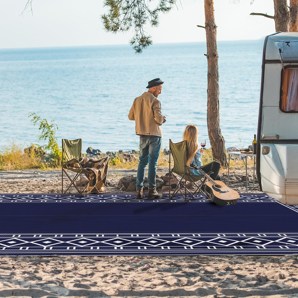 GENIMO colorways offer versatile sizes for decks, porches, and RVs.