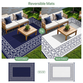 GENIMO outdoor rug with UV coating resists fading on sunny decks.