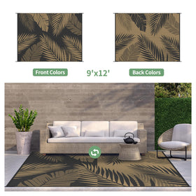 GENIMO rug folds compactly for RV use, keeping campsite spaces tidy