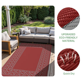 GENIMO versatile rug suits RVs, decks, patios, and beaches.