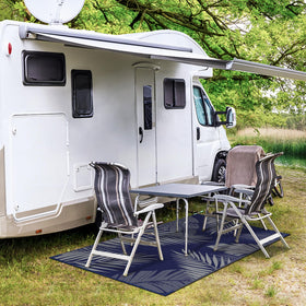 GENIMO waterproof outdoor rug resists stains and fading with UV coating