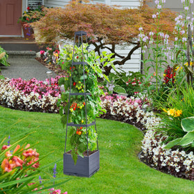 Ideal for tomato cages, flowers, and vegetables in small spaces