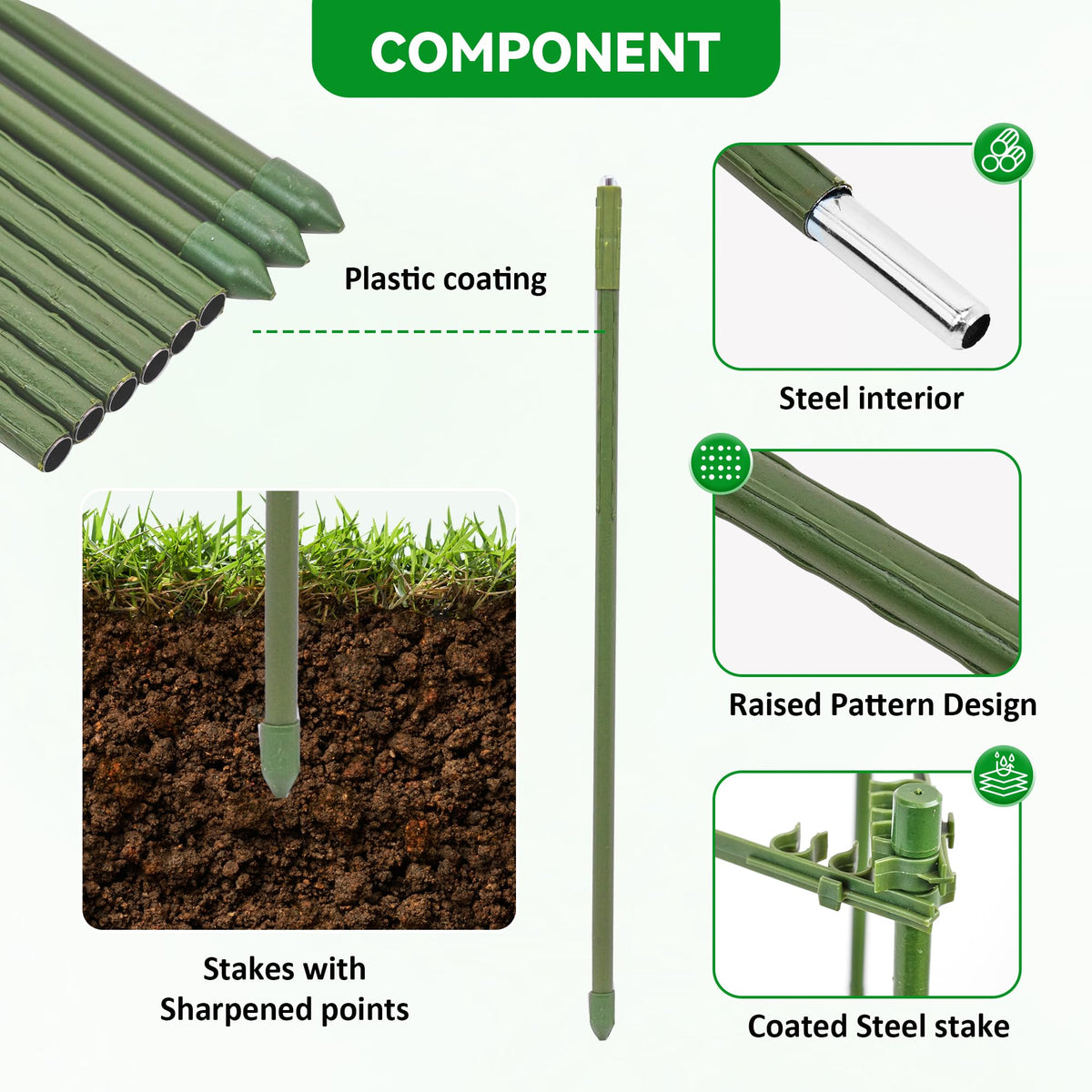 GENMOUS breathable grow bags promote healthy root development and airflow.