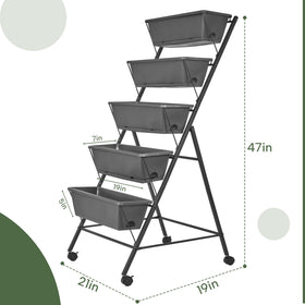 GENMOUS ergonomic-height garden bed reduces bending for comfortable gardening.