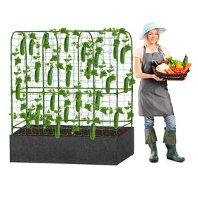 GENMOUS Grow Bag setup showing thickened felt for root aeration