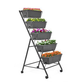 GENMOUS vertical garden bed assembly showing easy-connect design.