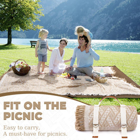 Genovega soft woven top layer doubles as a cozy towel or nap blanket.