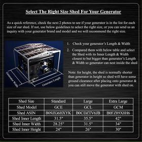 GenShed tool-free assembly keeps setup fast and portable.