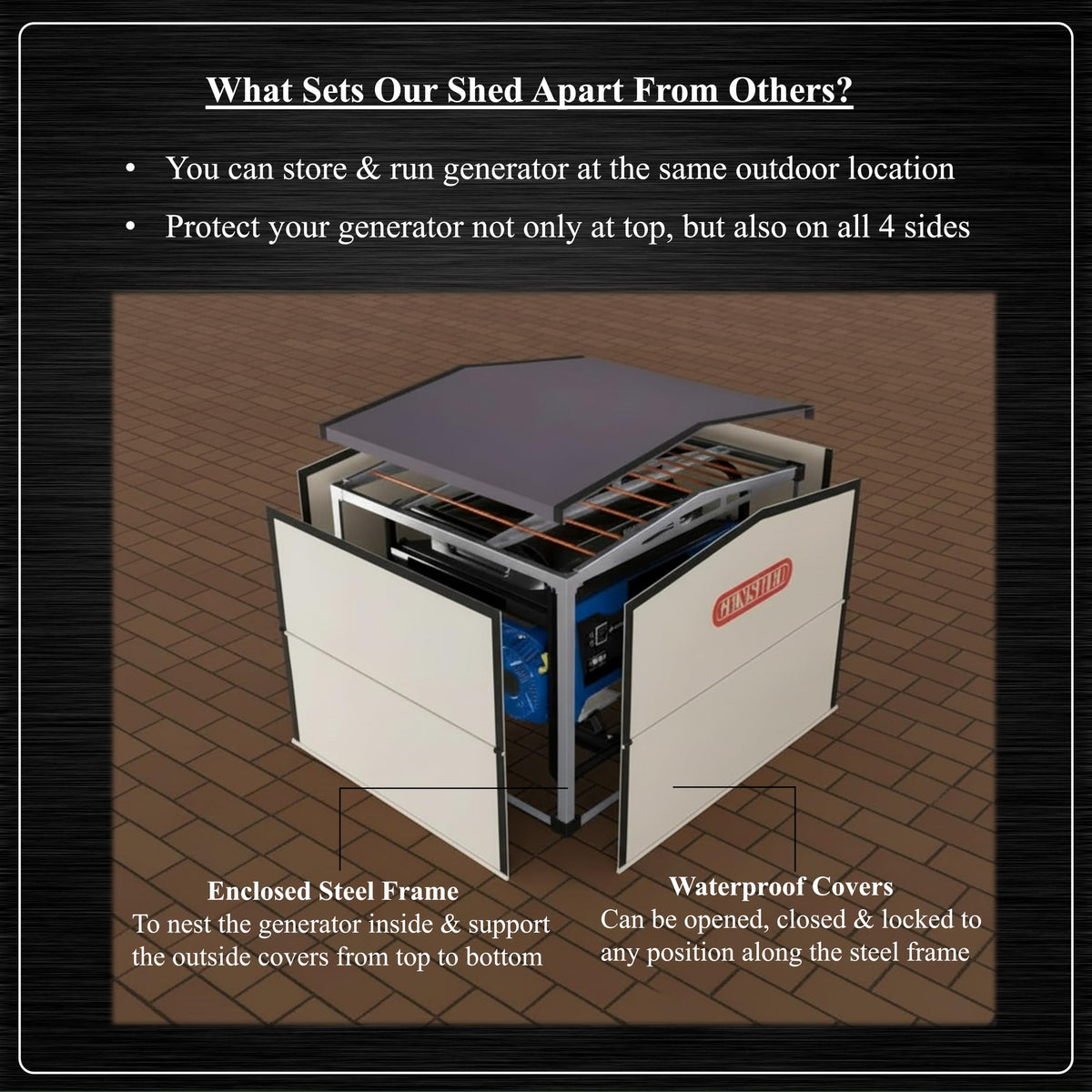 GENSHED quick-coupler design enabling tool-free assembly and fast setup