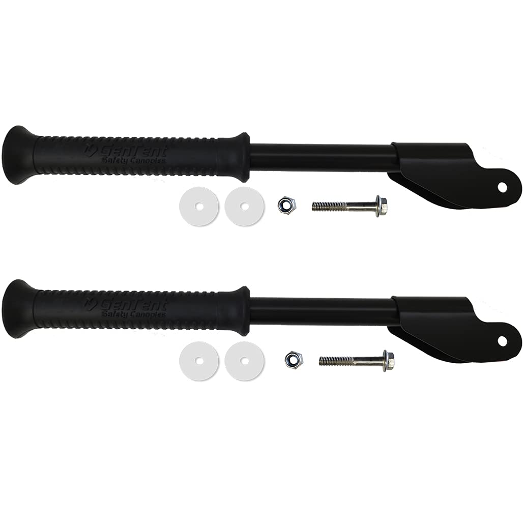 GenTent folding handles assembly shows universal compatibility for easy generator transport.