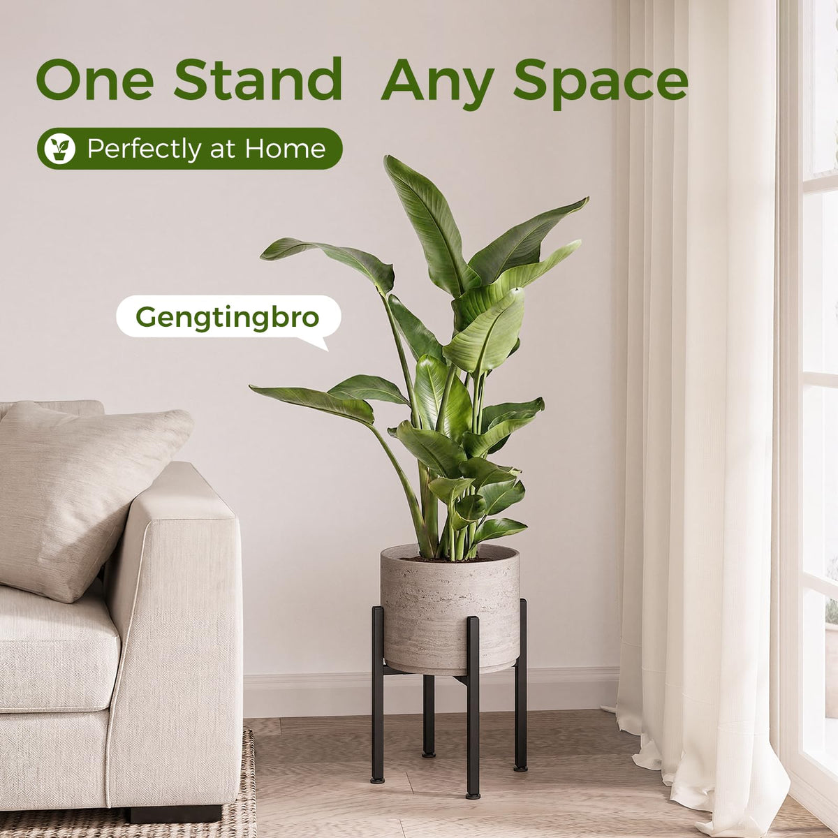 GENTINGBRO adjustable width 8-15 inch pots feature practical versatility