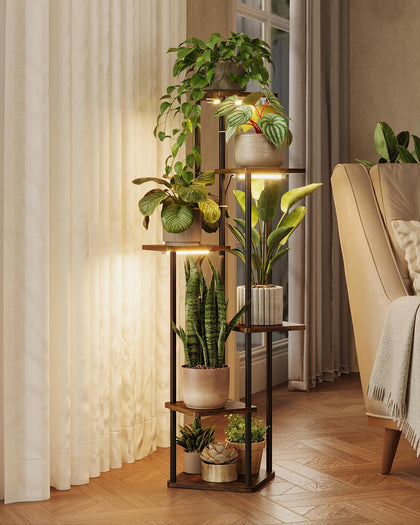 GENTINGBRO corner plant stand six tiers for versatile indoor greenery.