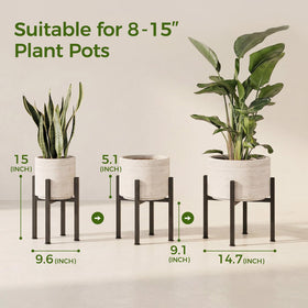 GENTINGBRO heavy-duty iron plant stand showcases rustproof durability and strong load capacity