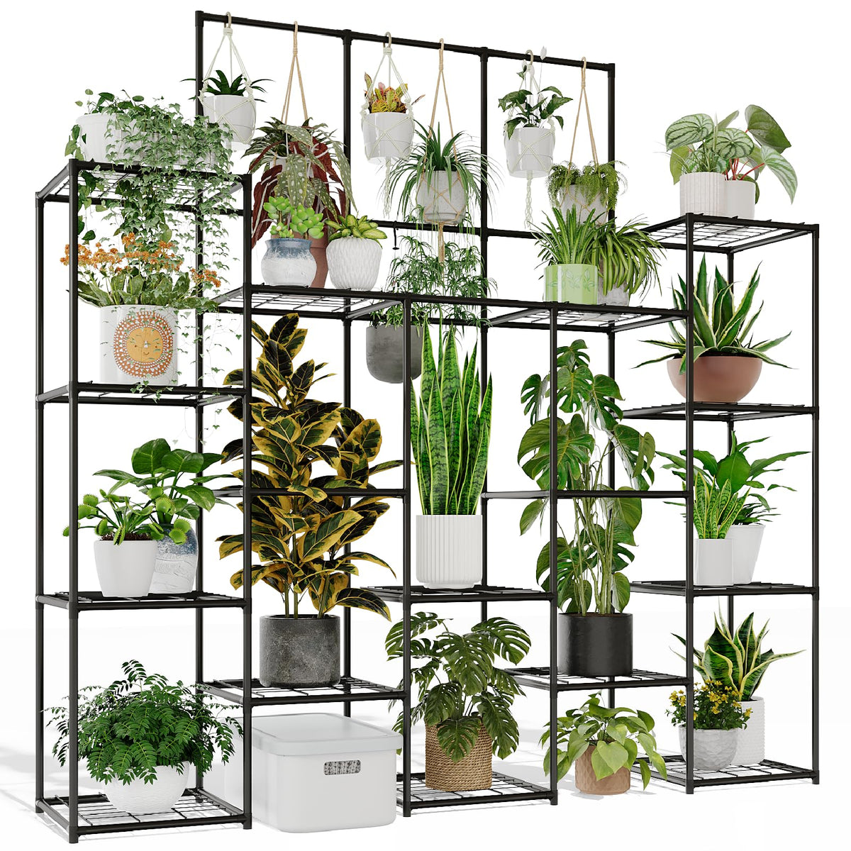 GENTINGBRO metal plant stand 63-inch tall for vertical gardening