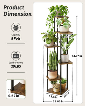 GENTINGBRO slim-profile corner stand saves floor space for compact rooms.