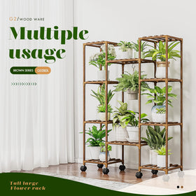 GENTINGBRO ten-pot shelf showing ample space for multiple plants.