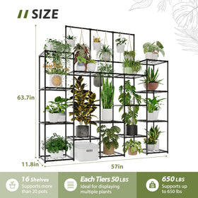 GENTINGBRO top-hanging rods support trailing vines and extra plants