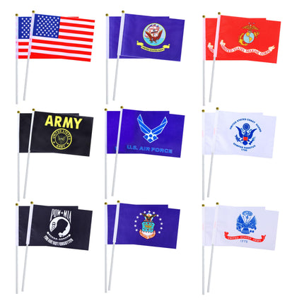 GentleGirl USA Army Flag 5x8 inches on durable polyester for outdoor parades.