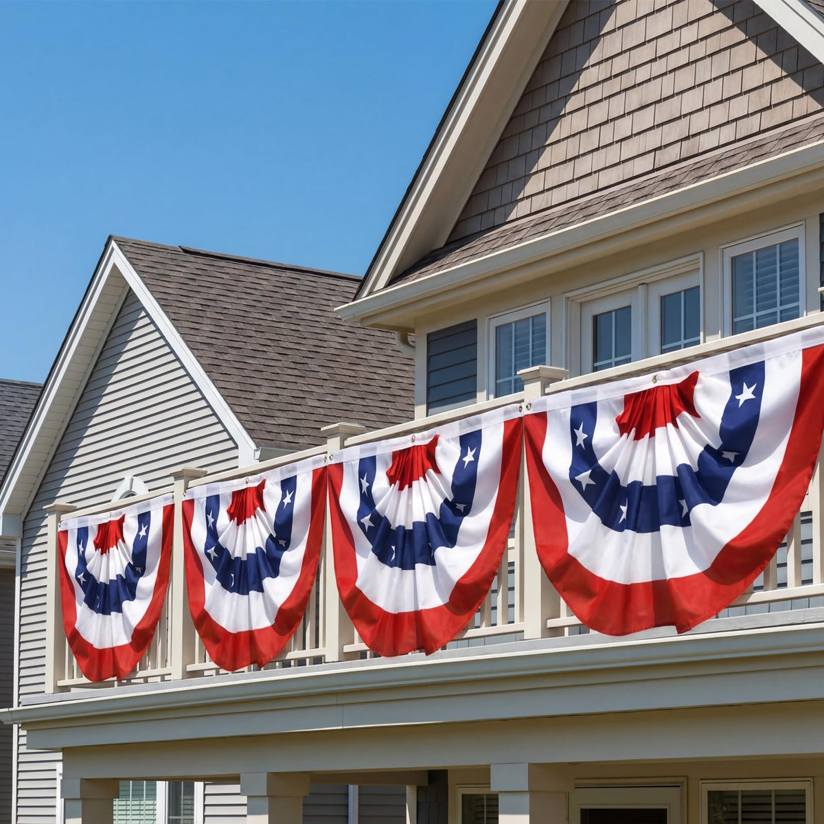 Geodurn 4-pack flag set ready for quick outdoor setup