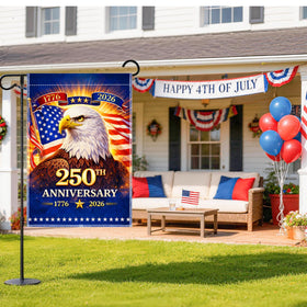 Geodurn 12x18 flag fits standard flag poles for easy porch decor.