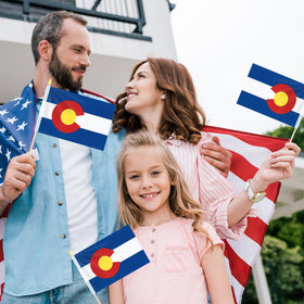 Geodurn flag bulk pack—assembly-ready flags for events