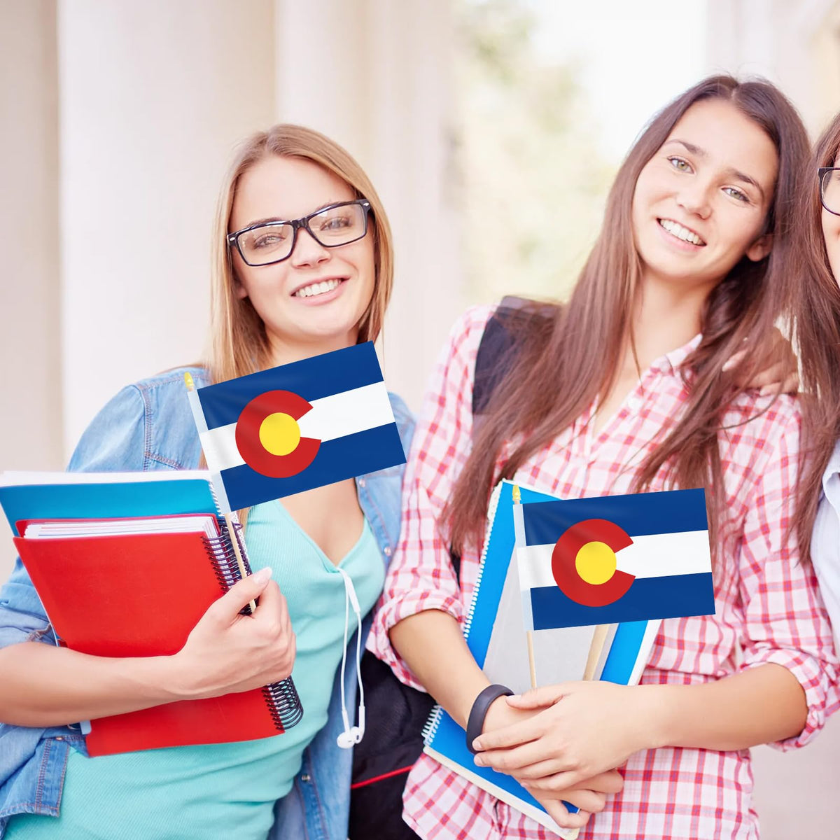 Geodurn Colorado flags—ideal for parades and celebrations