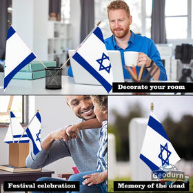 Geodurn handheld flags for parade use and event displays