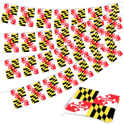 Geodurn Maryland flag banner fully assembled for outdoor celebrations