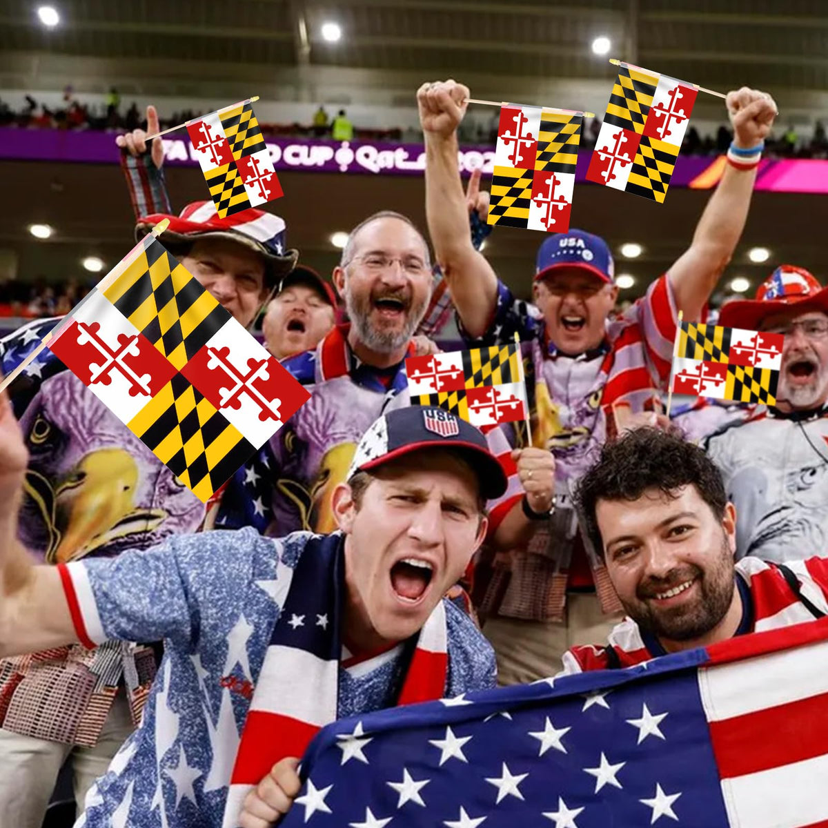 geodurn maryland flag colors on fabric, vibrant and durable for celebrations.