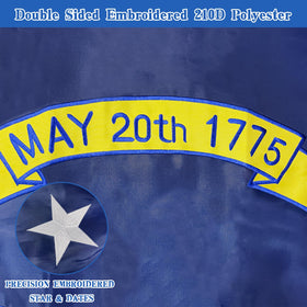 Geodurn North Carolina flag weather-resistant for long-lasting display.