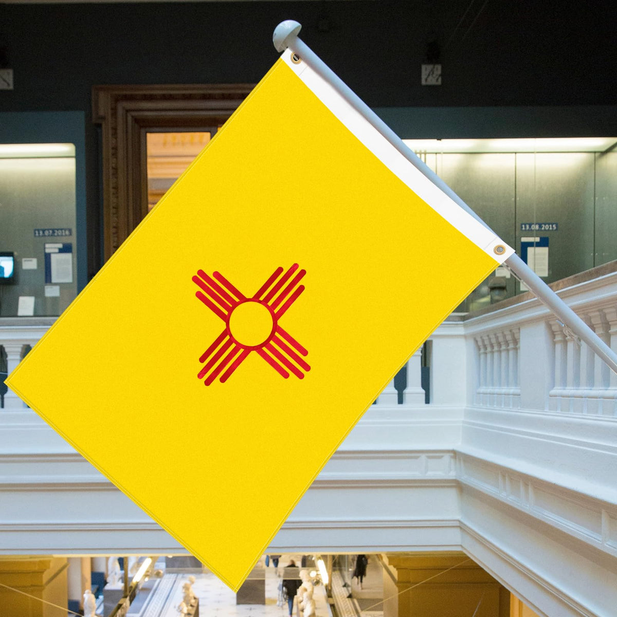 Geodurn New Mexico flag ready for outdoor display and mounting