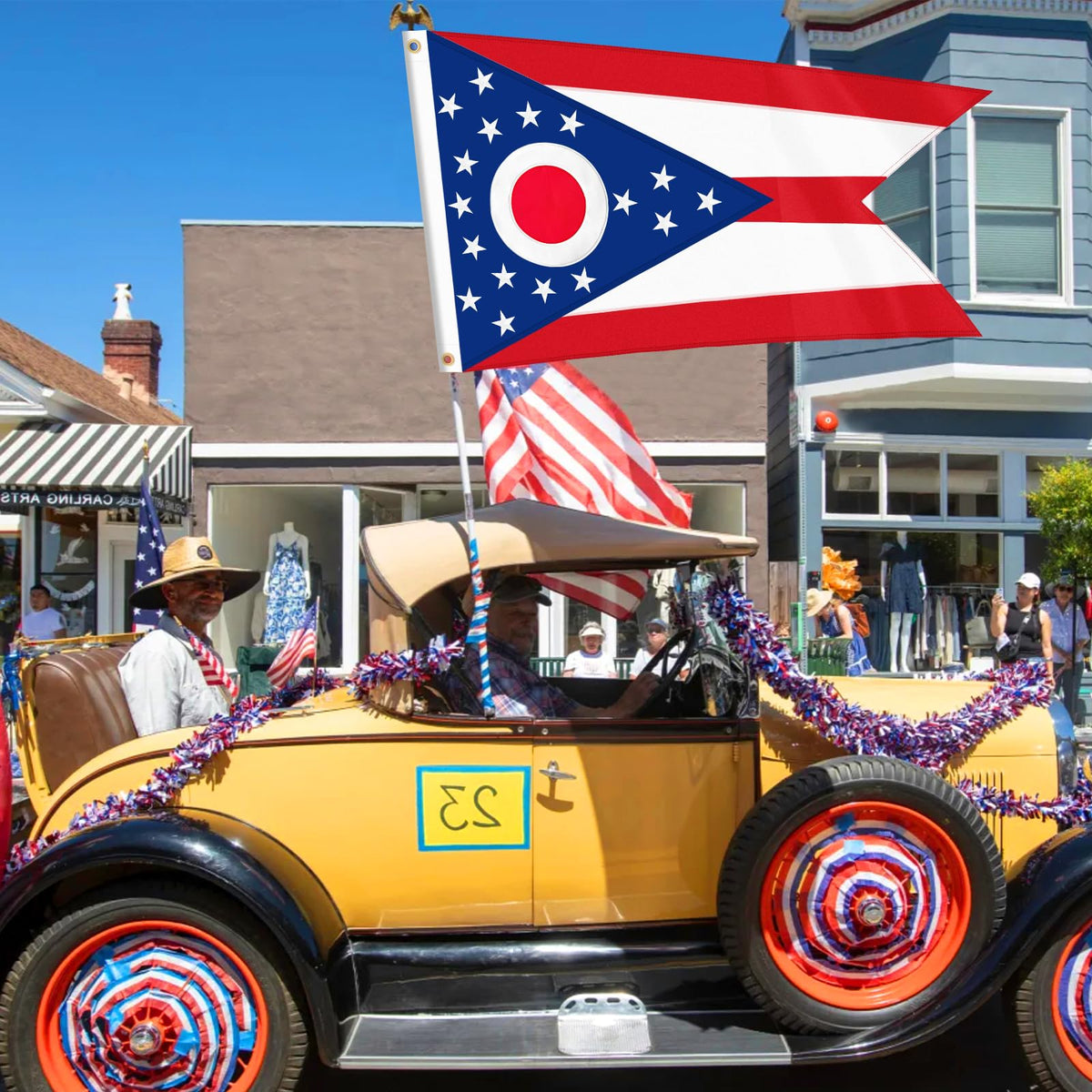 Geodurn Ohio flag suitable for indoor or outdoor display