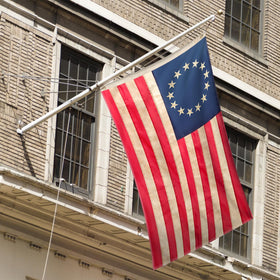 Geodurn durable polyester flag built for indoor and outdoor use.