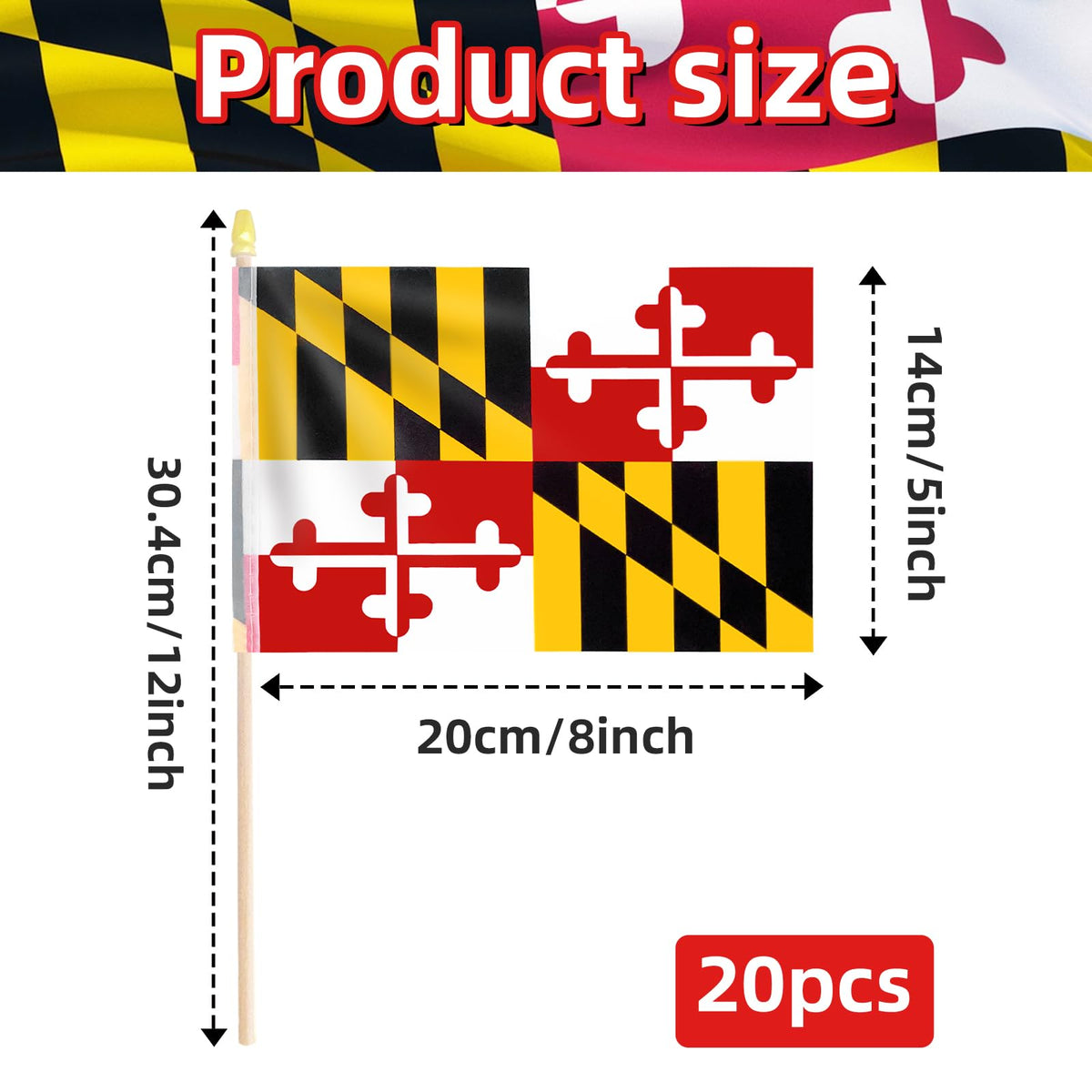 geodurn pack of 20 mini flags, ready for large groups at events and ceremonies.