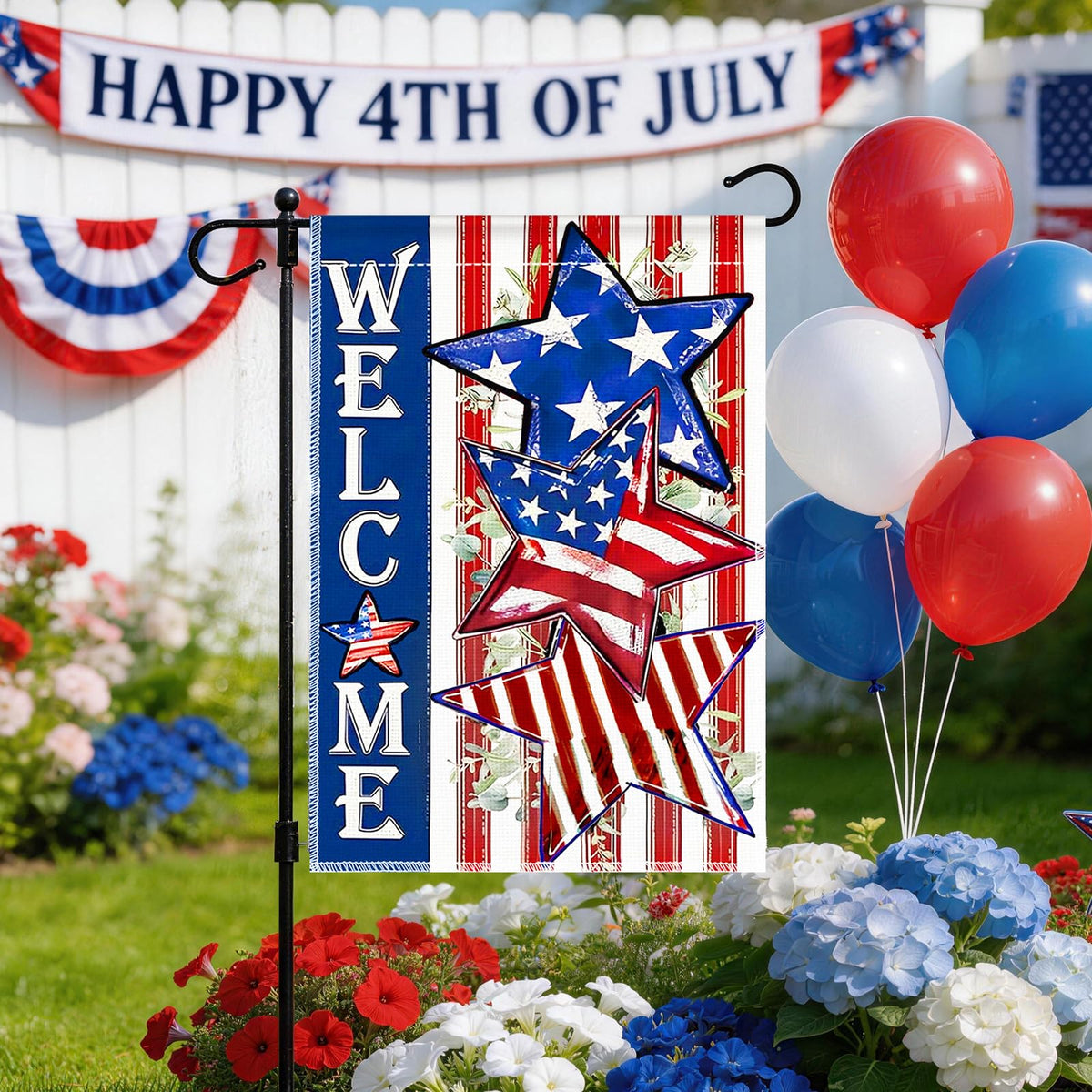 Geodurn patriotic flag design, perfect for Independence Day decor