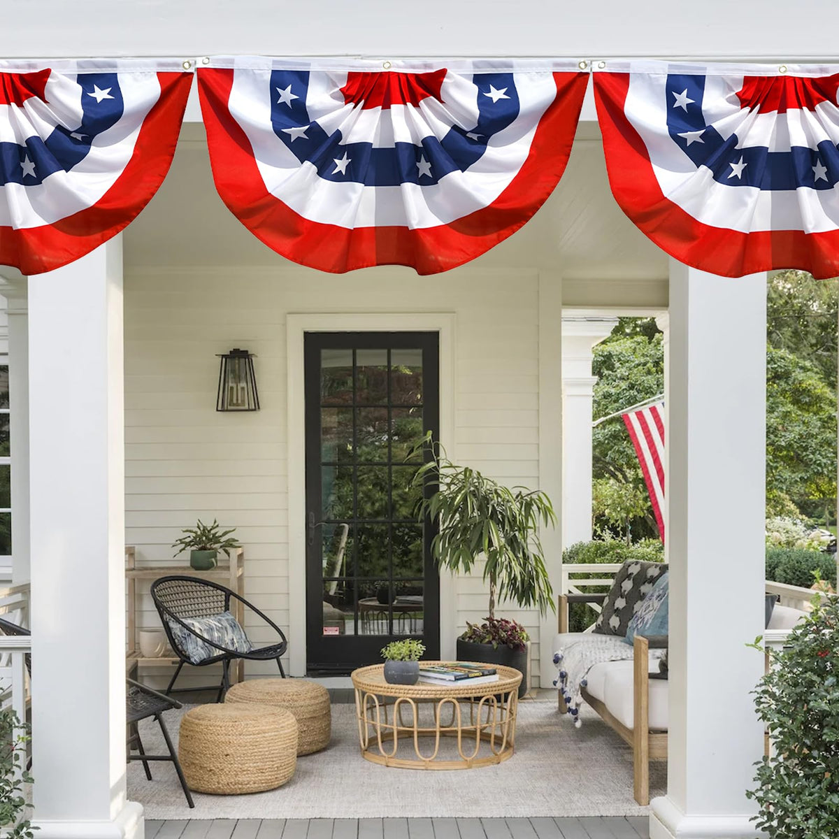 Geodurn patriotic flag set boosts storefront visibility